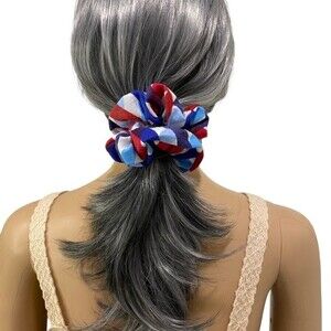 Hair Scrunchie. Mini (Small). Multicolor. Patriotic. 4th of July. Casual. Cute.